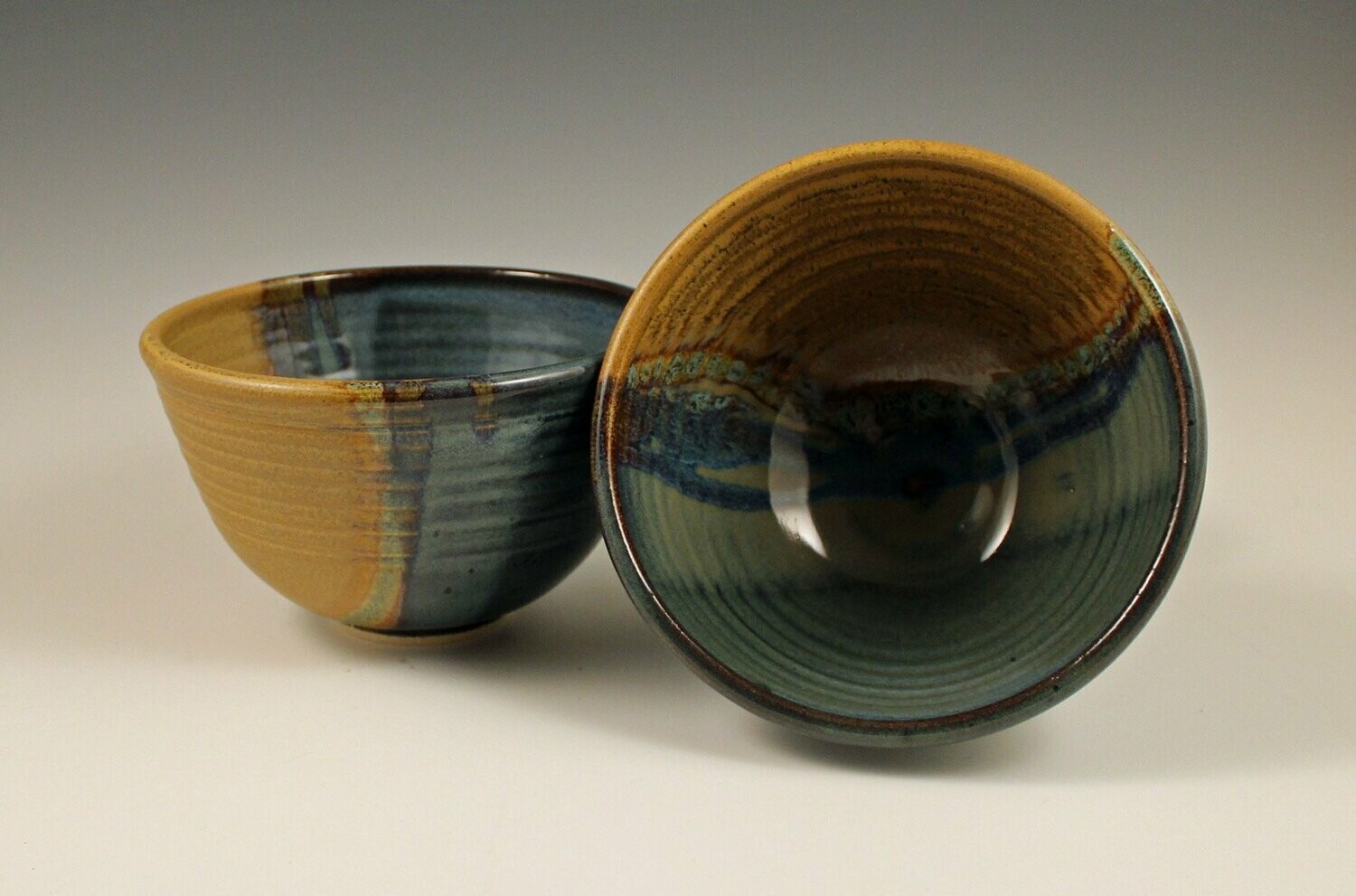 Bowl - Mini Mix/Serve, Khaki/Floating Blue