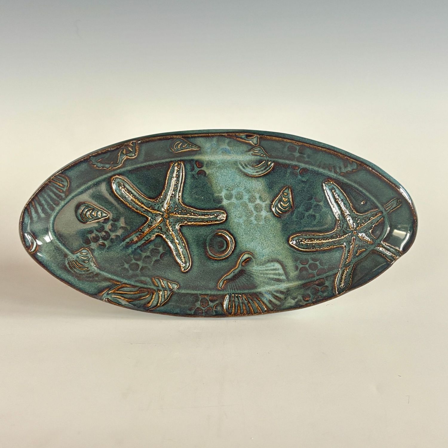 Serving Plate - Oval, Tide Pool