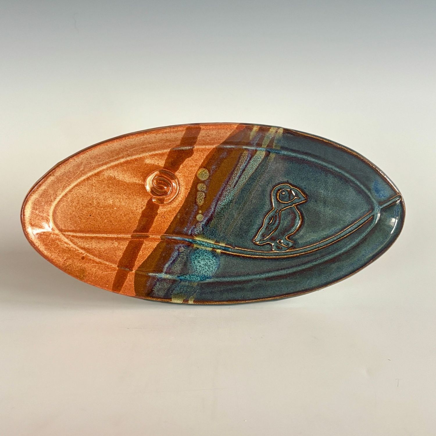 Serving Plate - Oval, Puffin Serving Plate - Oval, Puffin