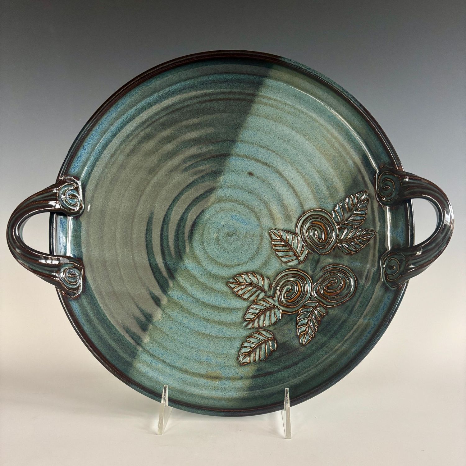 Serving Tray - Round Floral