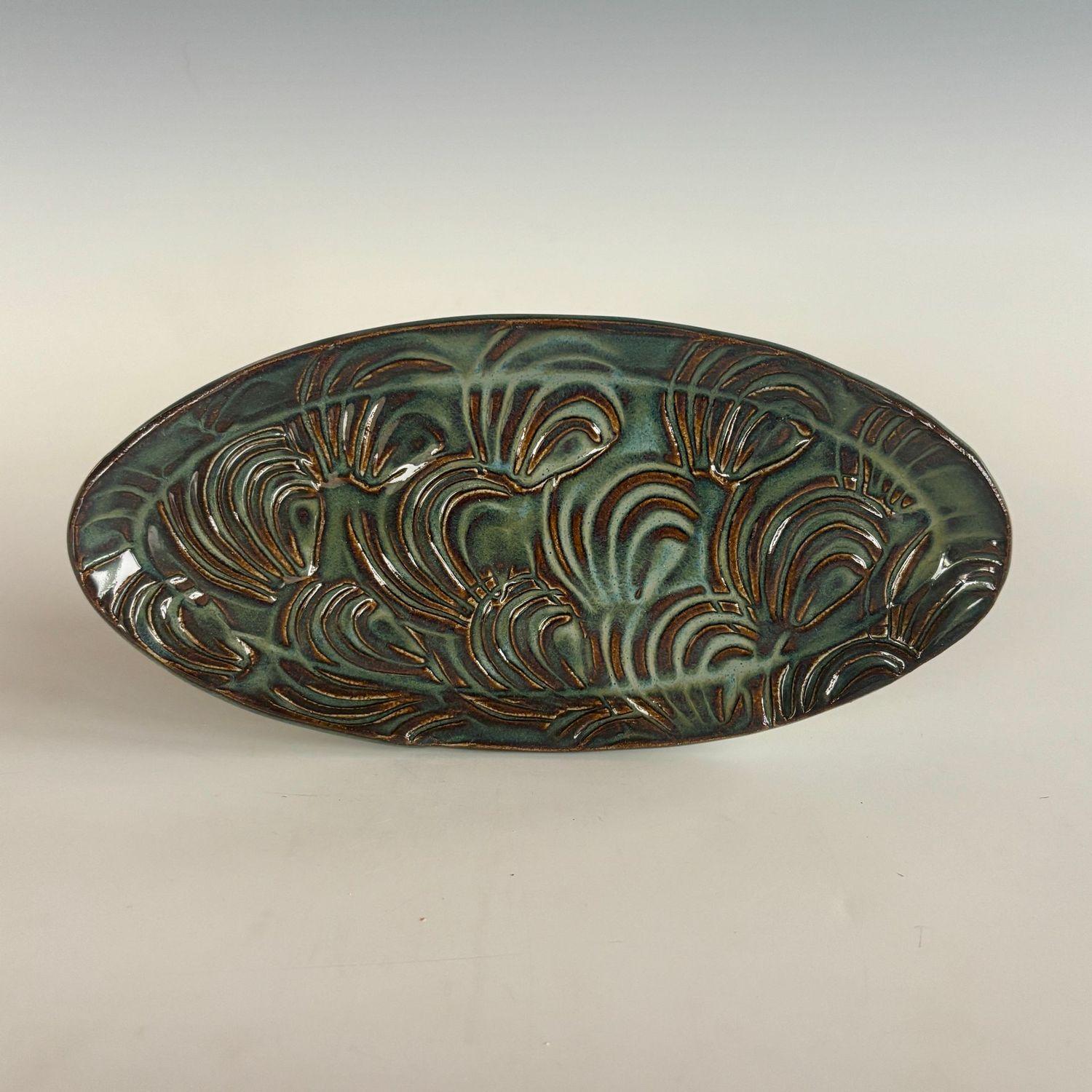 Serving Plate - Oval, Waves