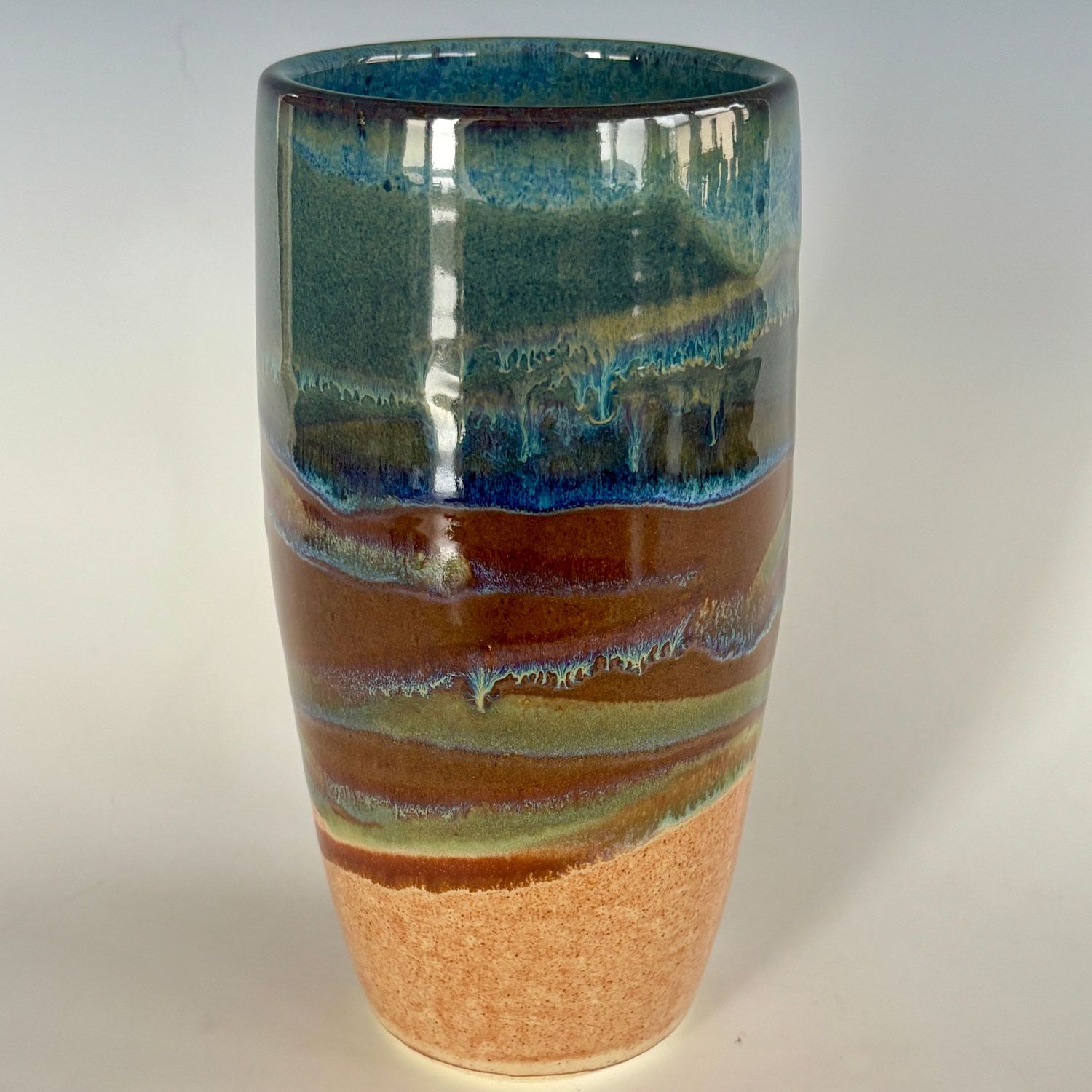 Vase - Medium, Tapered Curved Profile, Stellar Rust