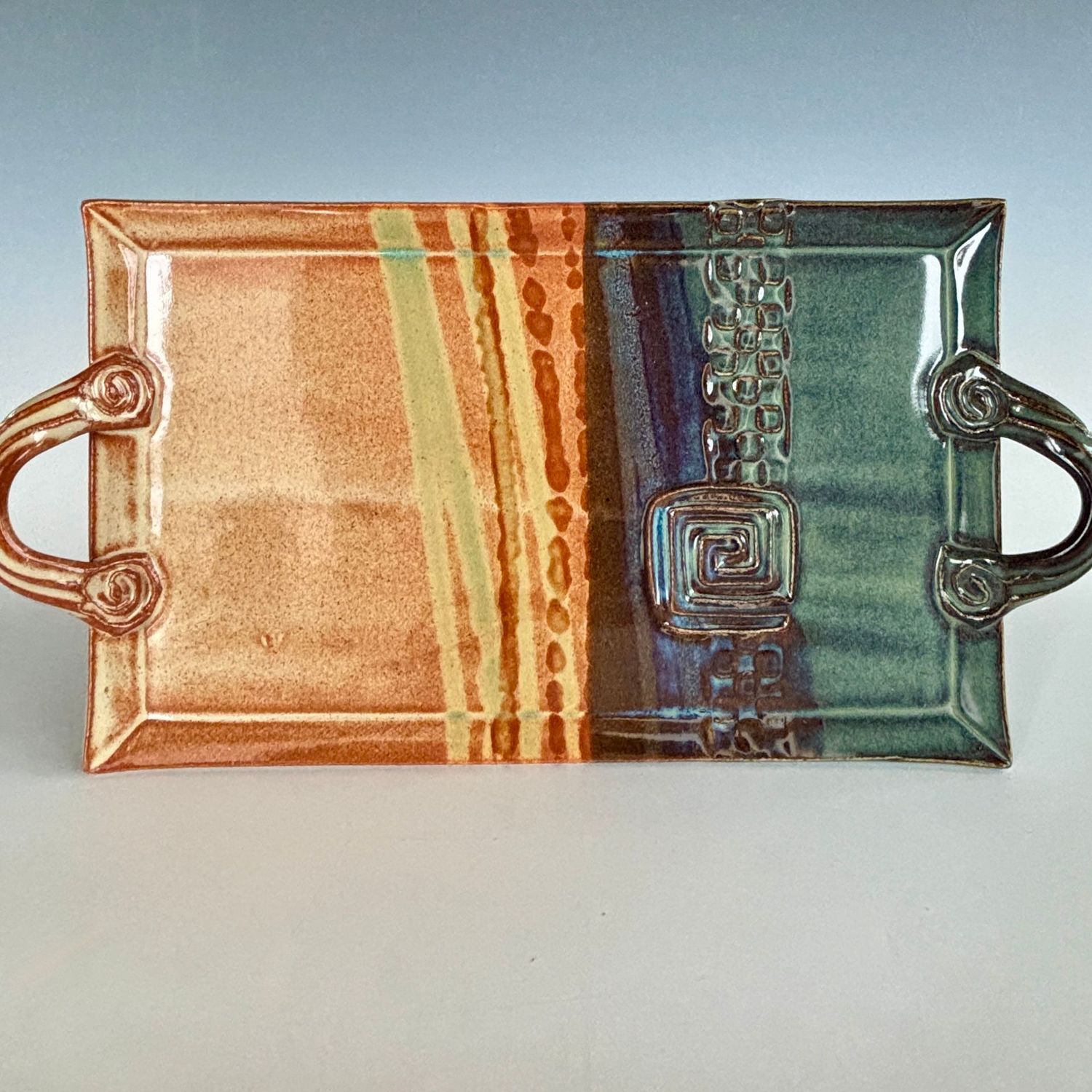 Serving Tray - Large Square Spiral, SR