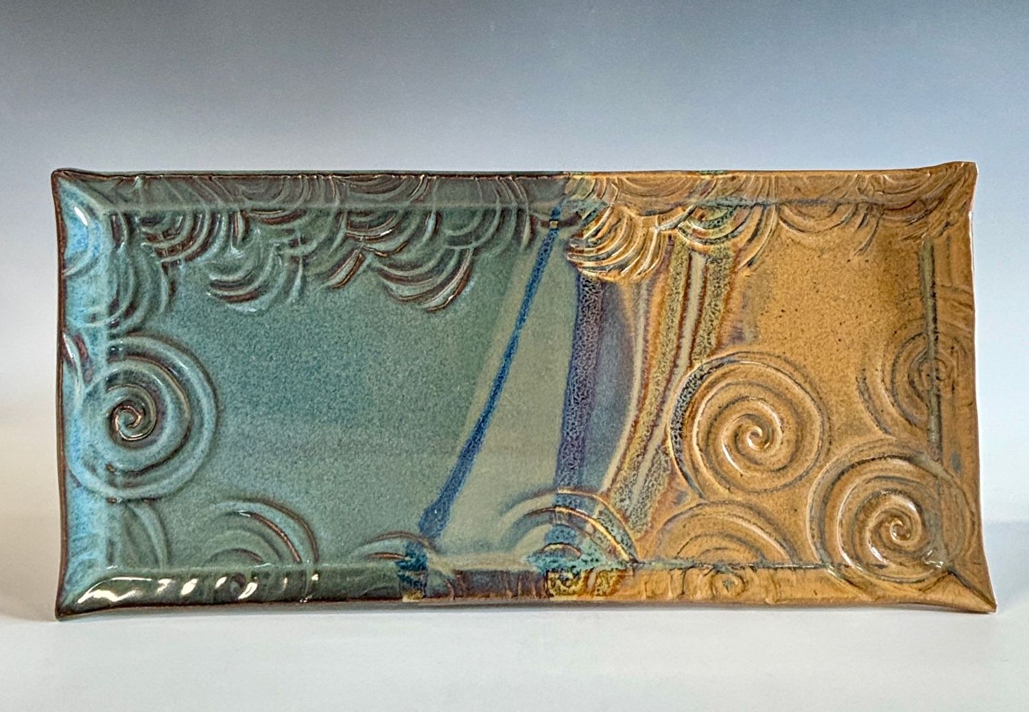 Serving Plate, Long, Waves Serving Plate, Long, Waves