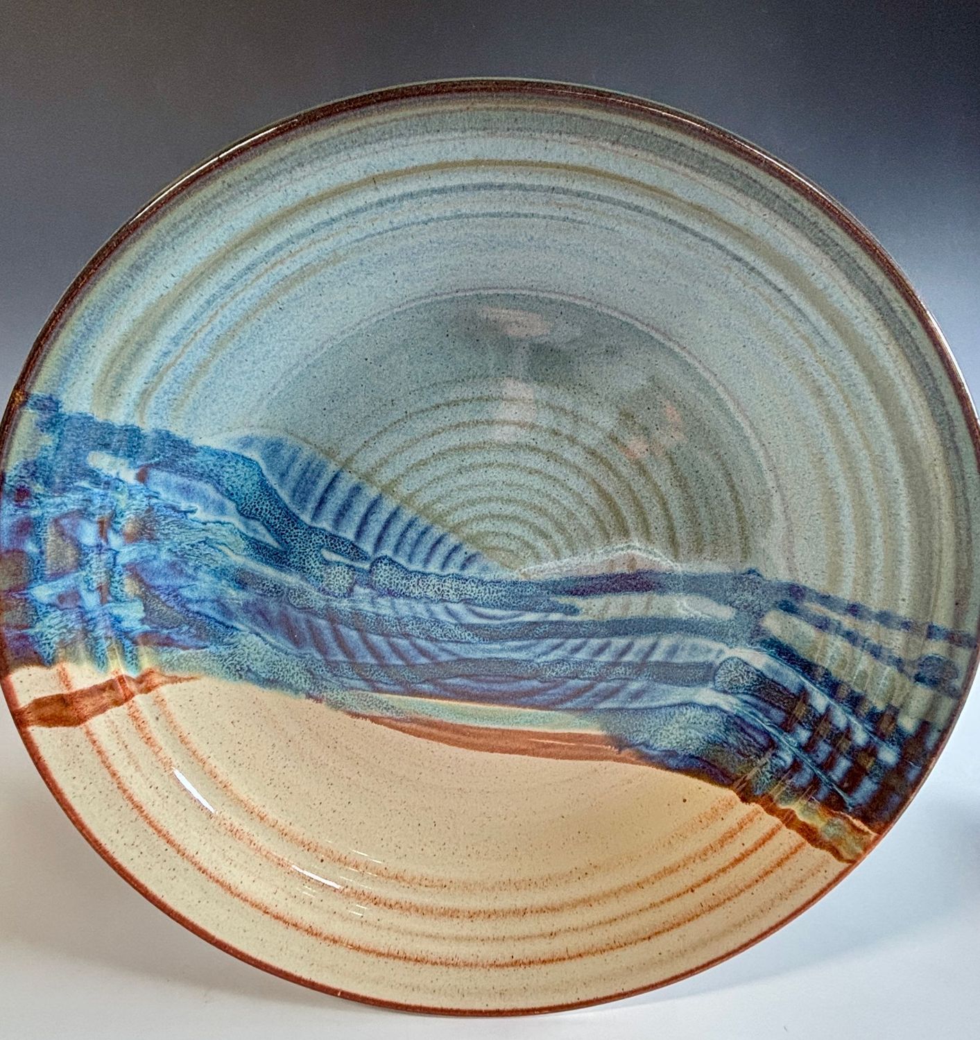 Platter, Large Stellar Rust Platter, Large Stellar Rust