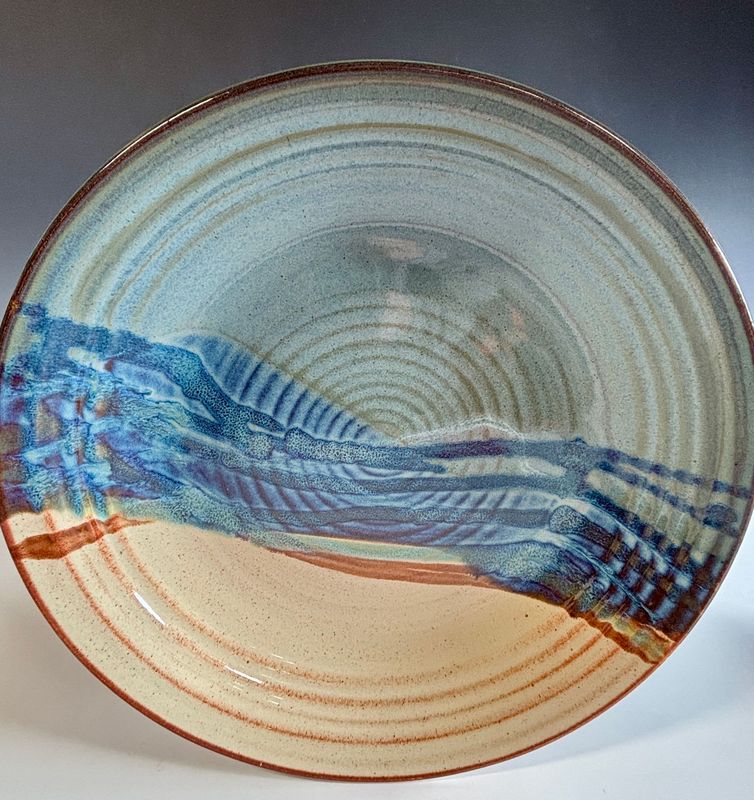 Platter, Large Stellar Rust Platter, Large Stellar Rust