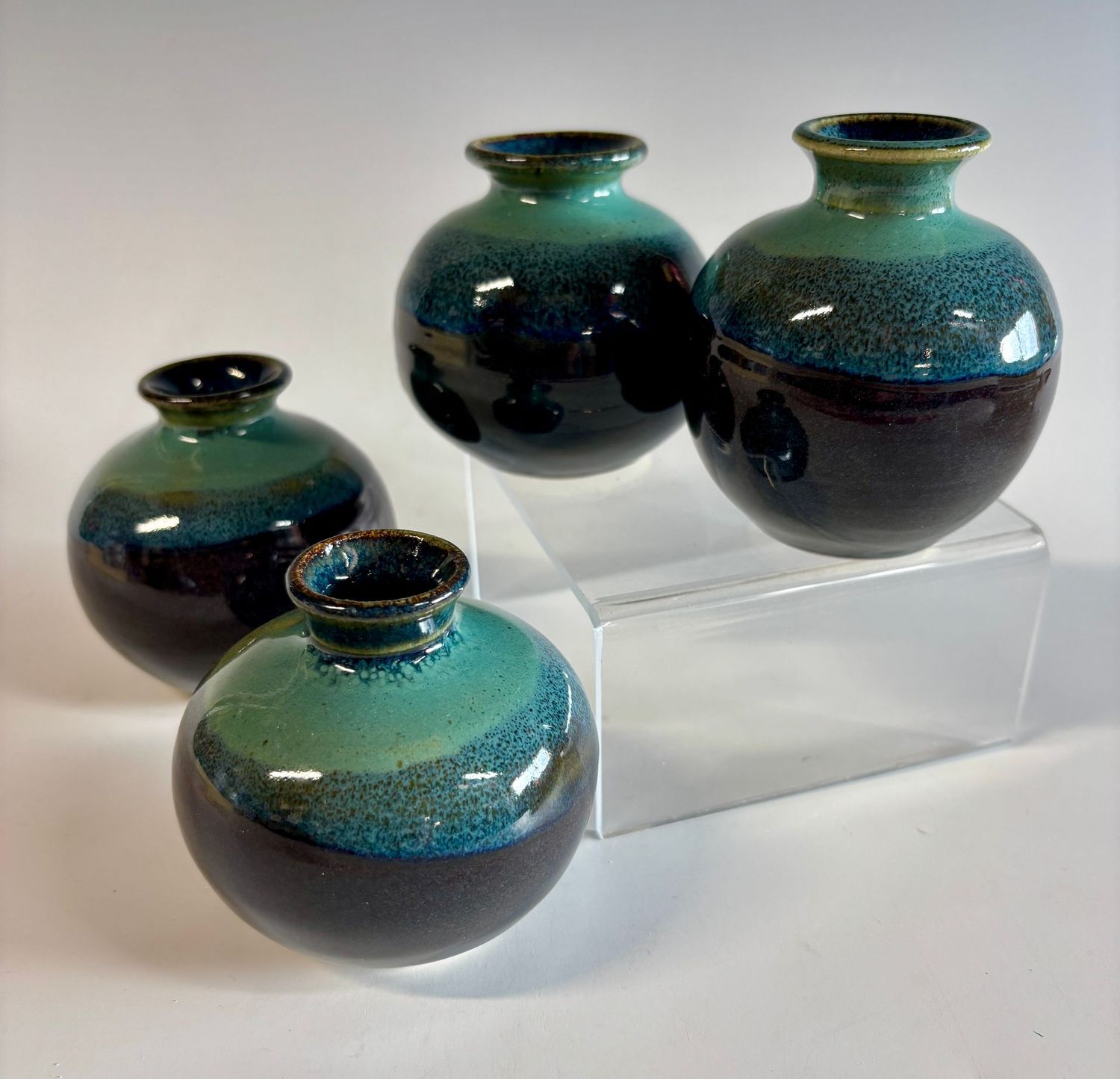 Vase - Mini, blue/green Vase - Mini, blue/green