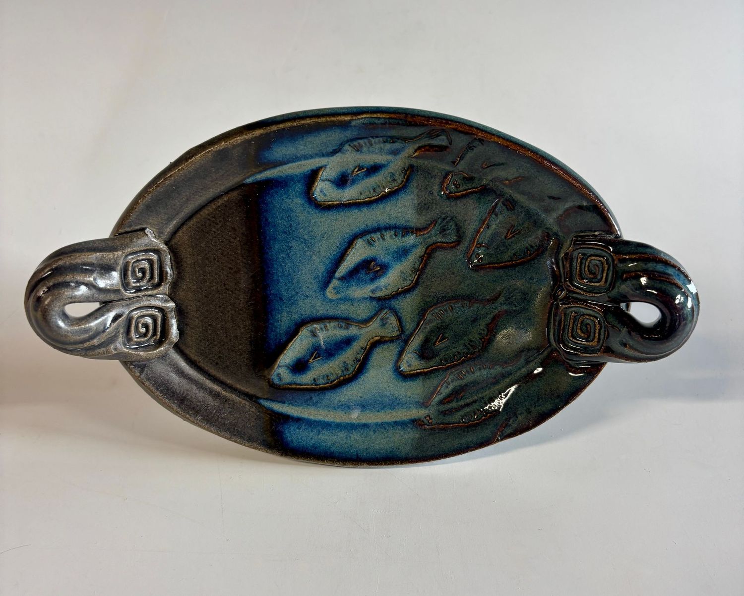 Tray - Oval Mini, Tidal Flats Flounders Tray - Oval Mini, Tidal Flats Flounders
