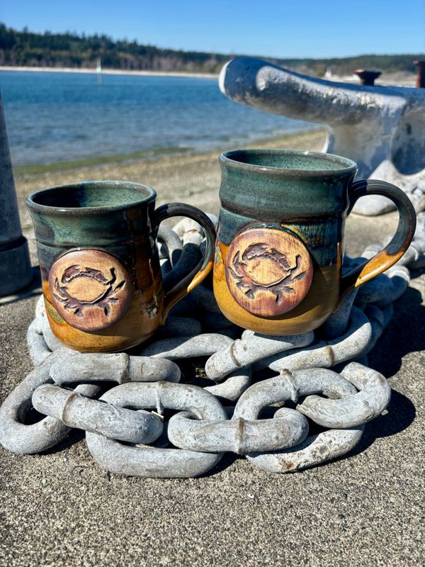 Mug - Crab, Khaki Mug - Crab, Khaki