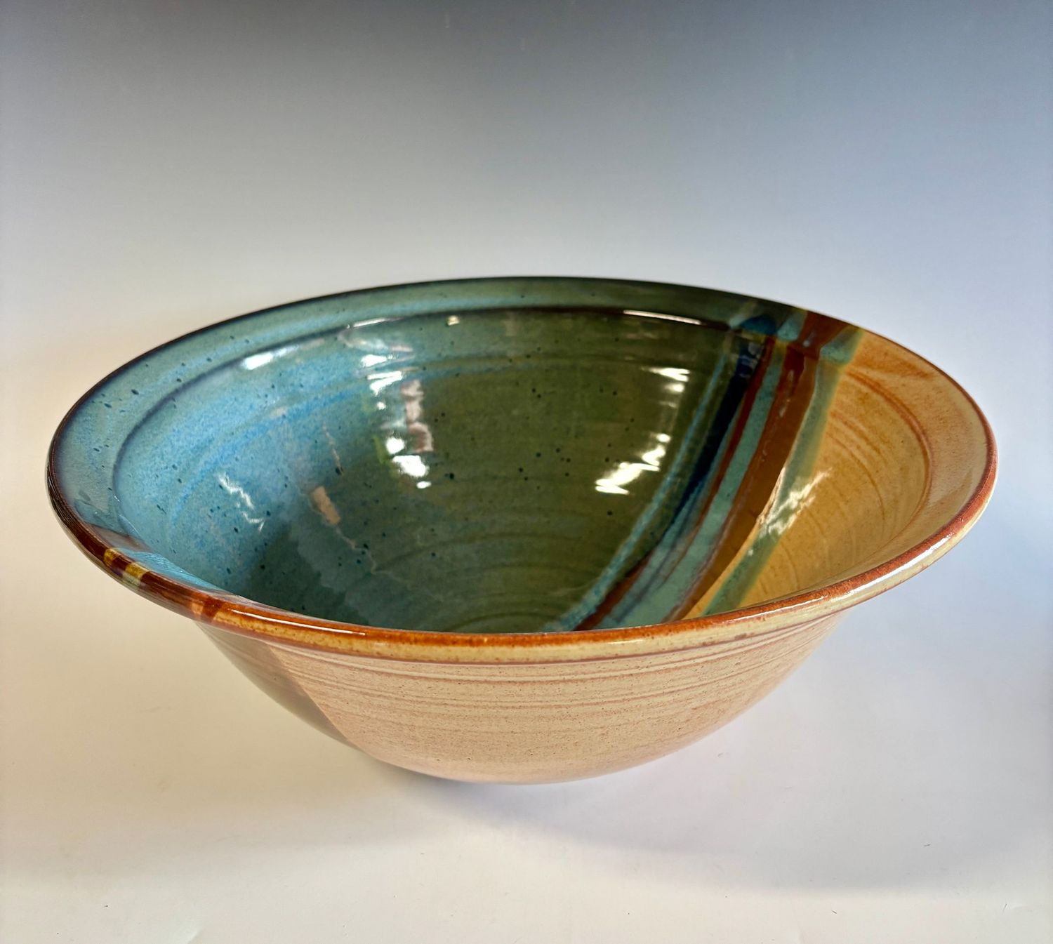 Serving Bowl, Large flared Stellar Rust