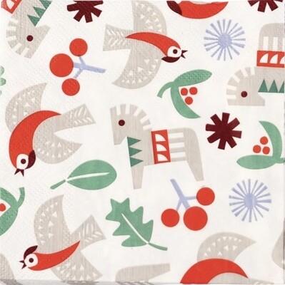 Christmas Napkins - Nordic Style Christmas Napkins - Nordic Style