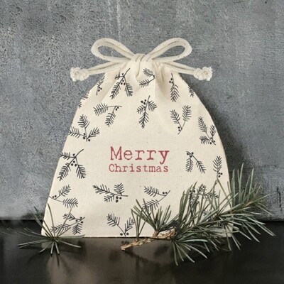 East of India Gift Bag Merry Christmas East of India Gift Bag Merry Christmas