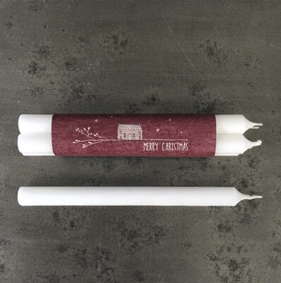 East of India Pack of 4 Candles - Merry Christmas East of India Pack of 4 Candles - Merry Christmas