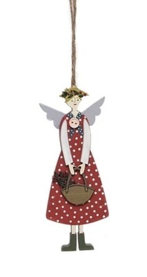 Gisela Graham Hanging Christmas Angel Gisela Graham Hanging Christmas Angel