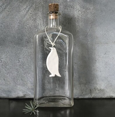 East of India Hanging Porcelain Penguin East of India Hanging Porcelain Penguin