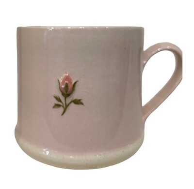 Jane Hogben Espresso Mug - Rose on Pink