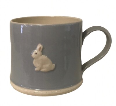 Jane Hogben Espresso Mug - Bunny on Denim