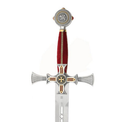Espada Marto Templarios Damasquinada