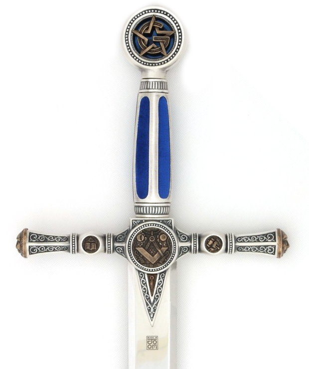 Espada Marto Masones Plata Azul