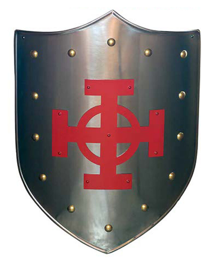 Escudo Marto Cruz Celta en color rojo