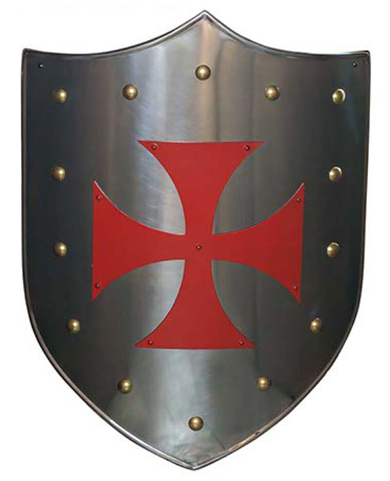 Escudo Marto Cruz Templaria en color rojo
