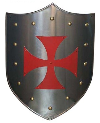 Escudo Marto Cruz Templaria en color rojo