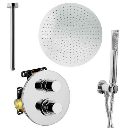 Mitigeur Douche thermostatique  Rond'O encastré