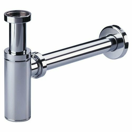 Siphon lavabo design chromé