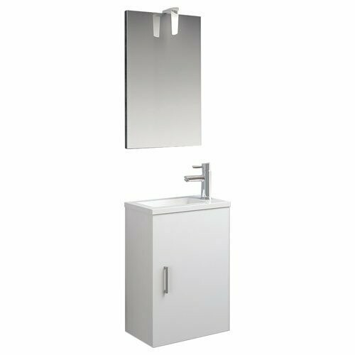 meuble lave main New york + miroir et éclairage