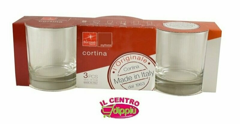 BICCHIERI CORTINA VINO 3PEZZI