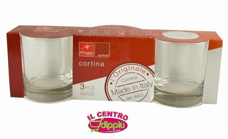 BICCHIERI CORTINA  ACQUA 3PEZZI