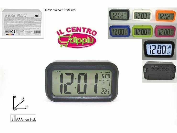 OROLOGIO SVEGLIA DIGIT. RETT.