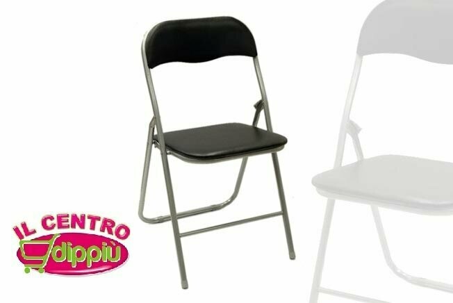 SEDIA PIEGHEVOLE SILVER/NERA