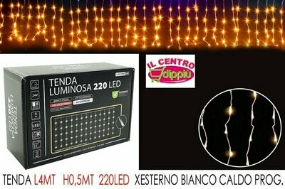 TENDA 4MT C/220LED BIANCO C LX0.5MT H P