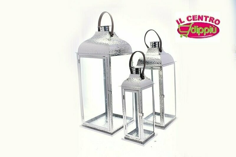 LANTERNA METALLO H.45CM ACCIAIO MIS GRANDE