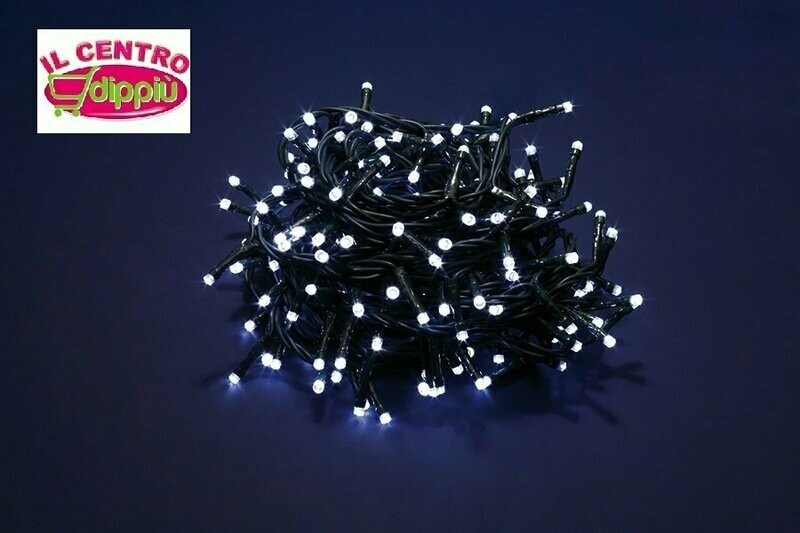 SERIE 2000 LUCI LED MEMORY USO ESTERNO/INTERNO 8 FUNZIONI MEMORIZZABILI COL.  BIANCO