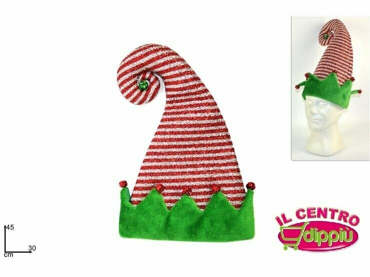 CAPPELLO ELFO CON CAMPANELLINIGE-10528A