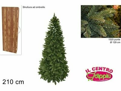 PINO EVEREST 210CM 1525PUNTE - ALBERO DI NATALE -