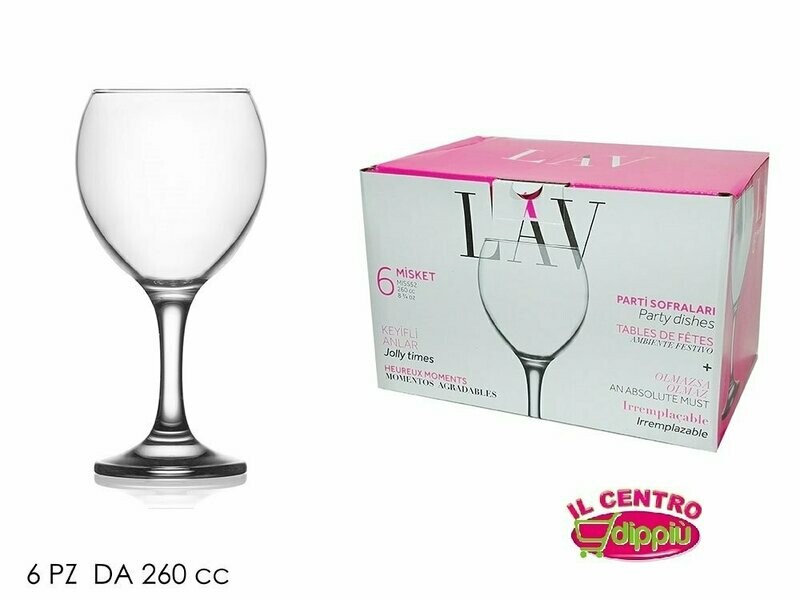 SET 6 CALICI MISKET 260 CC