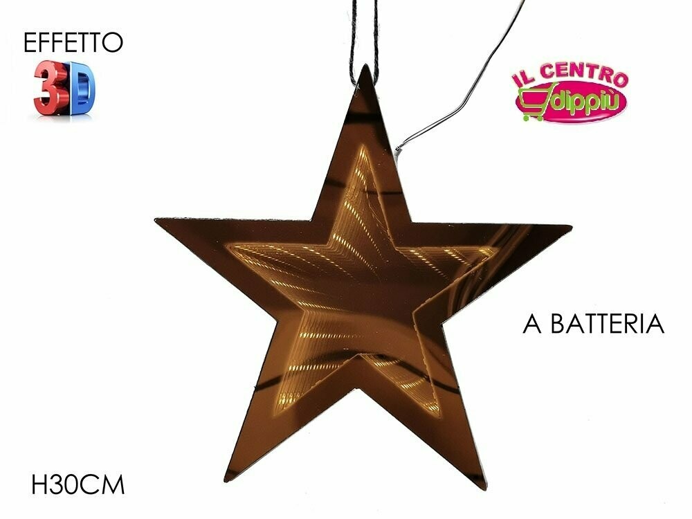 APPENDINO STELLA 3D B/O LUCE H30CM