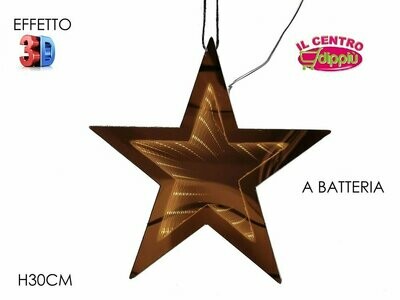 APPENDINO STELLA 3D B/O LUCE H30CM