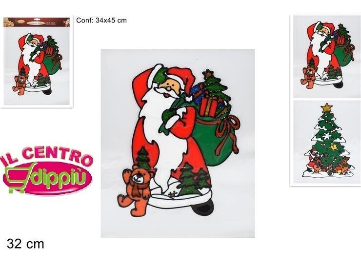 VETROFANIA NATALE 32CM 2ASS TB19-005