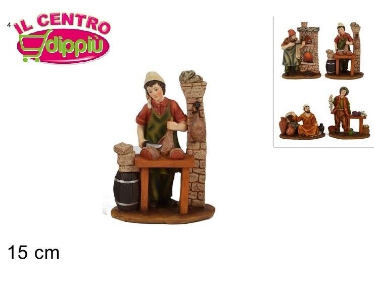 PASTORE COMMERCIANTE 15CM  4ASS  EU01455B