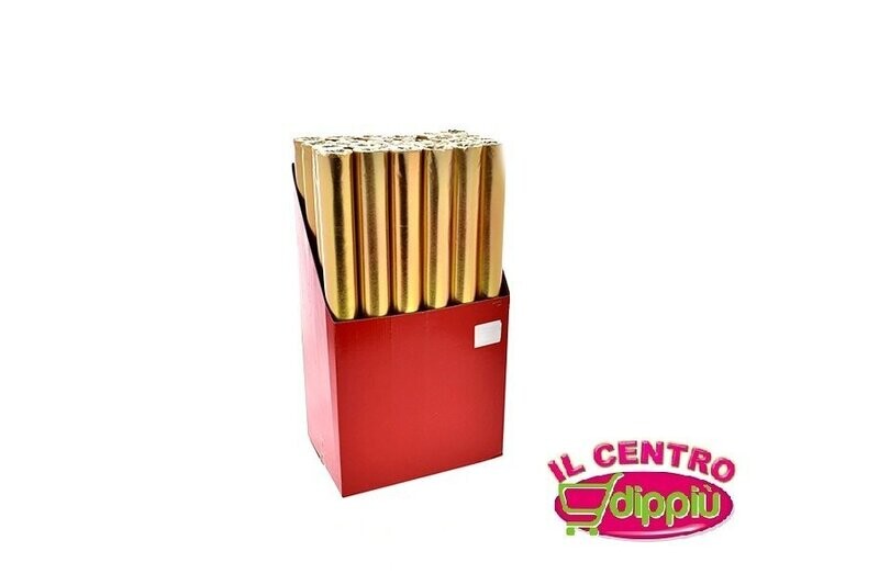 STOFFA LAMINATA NATALIZIO 48CMX2,7M ROSSO / ORO