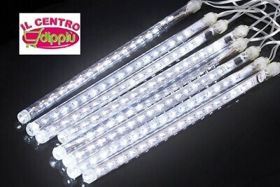 TENDA 8 TUBI 384LED 3X0.5MT USO ESTERNO .CONNETTIBILI BIANCO