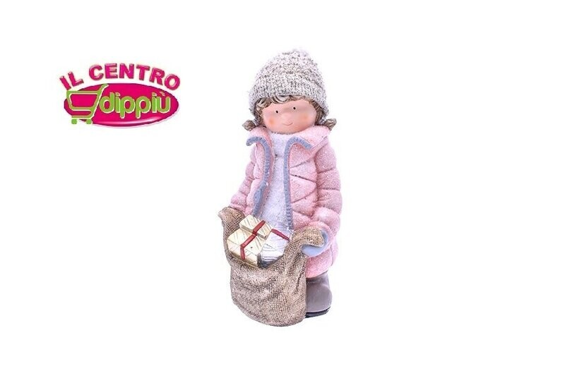 BIMBA GIRL CON REGALI 22X22X42CM ROSA