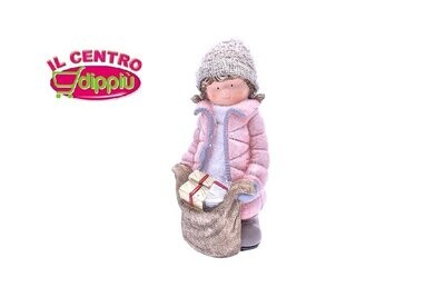 BIMBA GIRL CON REGALI 22X22X42CM ROSA