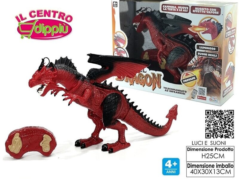 HELL DRAGON TRY-ME CON LUCI SUONI MOVIMENTO E TELECOMANDO