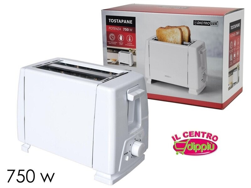 TOSTAPANE 750W BIANCO