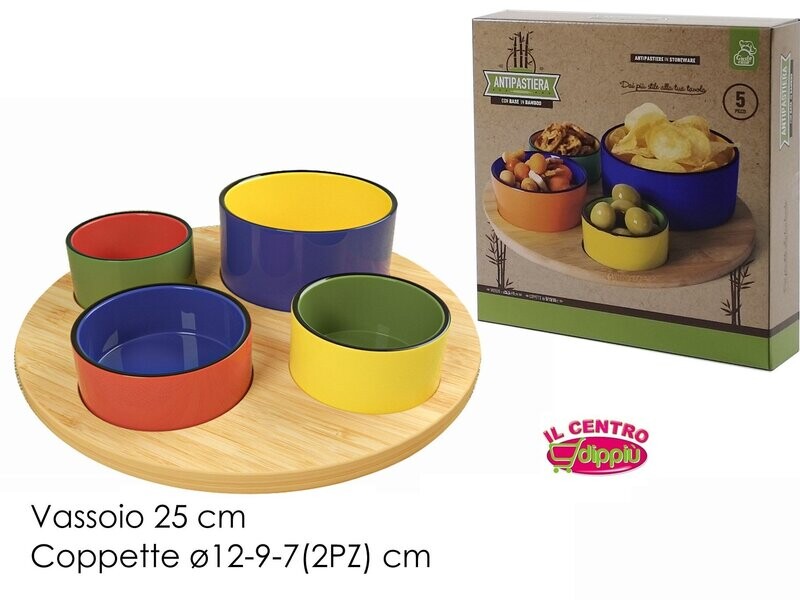 SET 4 ANTIPASTIERE C/BASE